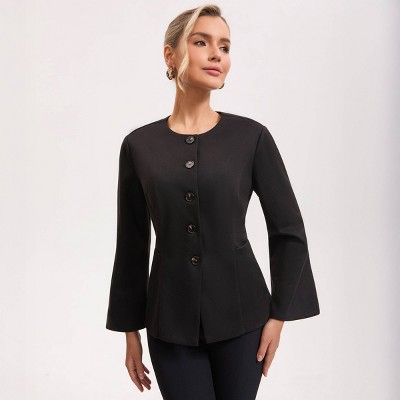 A New Day Women's Front-Button Jacket - A New Day™ Black M — фото 4