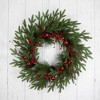 Northlight Real Touch™️ Berries and Pine Artificial Christmas Wreath  - 32" - Unlit - image 2 of 4