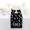 Big Dot of Happiness Adult 90th Birthday - Gold - Petite Birthday Party Paper Table Runner - 12 x 60 inches - 2 of 4