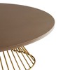 NicBex Modern 48" Oval Coffee Table with Metal Frame for Living Room and Office - 4 of 4