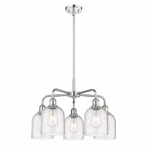 Bella - 5 Light Stem Hung Chandelier In Industrial Style-15 Inches Tall and 23.5 Inches Wide - 1 of 1
