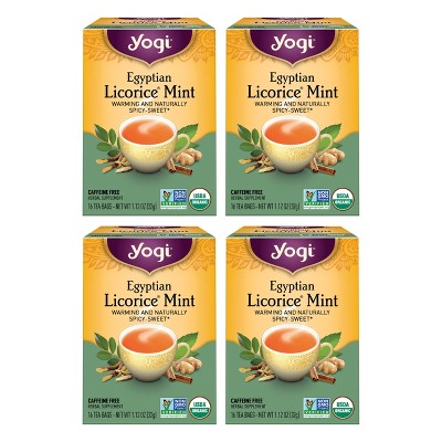 Yogi Tea - Egyptian Licorice Mint Tea -  64 ct, 4 Pack