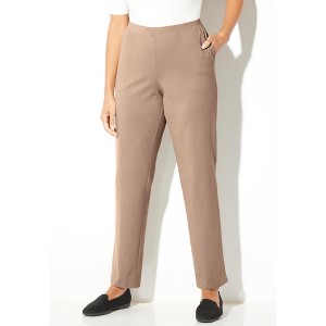 Catherines Women's Plus Size Tall Suprema Pant - 1 of 4