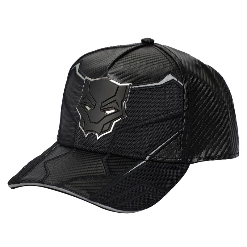 Marvel Black Panther Inspired Black Snapback Hat, 1 of 6