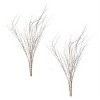 Snowy Flocked Branch Set – 45"H Winter Wonderland Decorative Stems (Set of 2) Plastic Holiday Accents by Melrose - 3 of 3