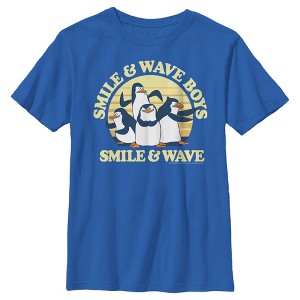 Boy's Madagascar Penguins Smile & Wave T-Shirt - 1 of 4