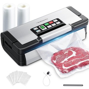 90Kpa Powerful Vacuum Sealer, with 10-in-1 Functions,Double Seal & Double Pump,Vacuum Sealer Machine for Food with Bags Storage, Stainless Steel - 1 of 4