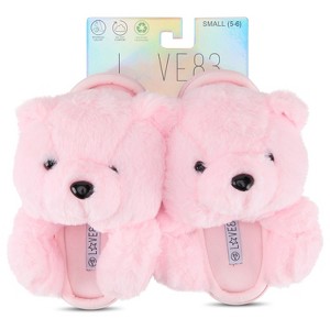 Love 83 3D Plush Bear Open Toe With Hard Outsole - Makes a Great Holidy Gift - 1 of 3