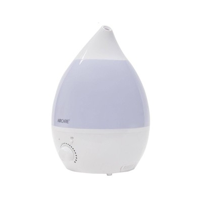 White Ultrasonic Cool Mist Humidifier with LED Night Light