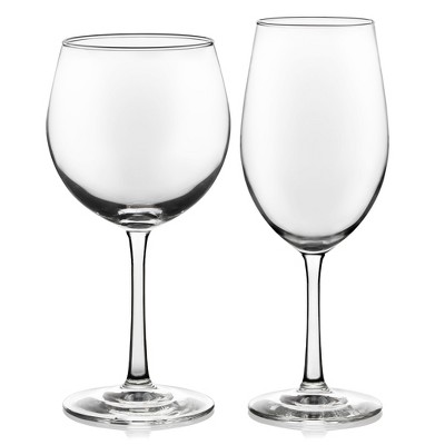 Libbey Vineyard Reserve 12-Piece Clear Wine Glass Set for Red and White Wines