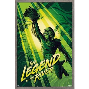 Trends International Creature From The Black Lagoon - The Legend Of The River by César Moreno Framed Wall Poster Prints - 1 of 4