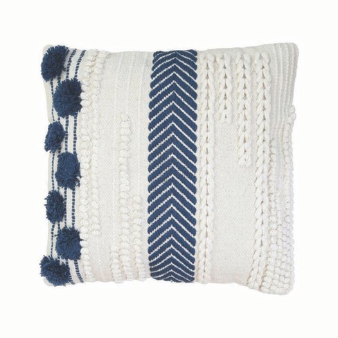 One Navy Pillow Cover Decorative Pillows 18 X 18 Inch Navy Blue Throw Pillow  Cover Decorative Pillow Cushion Cover Navy Blue Pillows 
