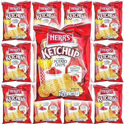 Herrs Ketchup Flavor Potato Chips - 1oz Bag (pack Of 12)