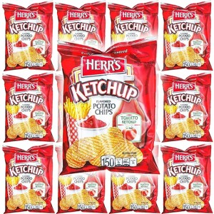 Herrs Ketchup Flavor Potato Chips - 1oz Bag (pack Of 12) - 1 of 3