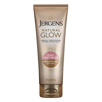 Jergens Natural Glow Daily Moisturizer Medium To Tan, Self Tanner Body Lotion, Sunless Tanning - 7.5 fl oz