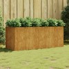 vidaXL Garden Raised Bed Rusty Corten steel 78.7 x 31.5 x 31.5 in - 2 of 4