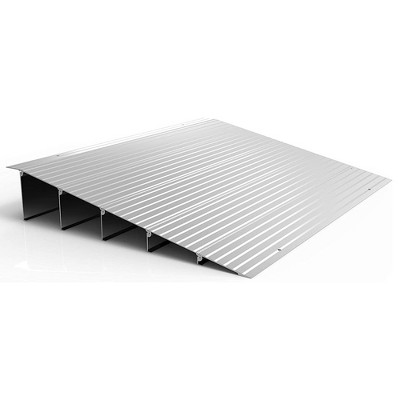 EX-ACCESS TRANSITIONS Portable Self Supporting Aluminum Modular Entry Threshold Ramp Ideal for Doorways and Raised Landings