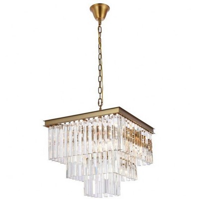 Elegant Lighting Sydney 13 - Light Chandelier in  Satin Gold