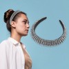 Unique Bargains Women's Luxury Sparkly Rhinestone Wide Headbands 2Pcs - 2 of 4