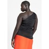 ELOQUII Women's Plus Size One Shoulder Shirred Top - 3 of 4