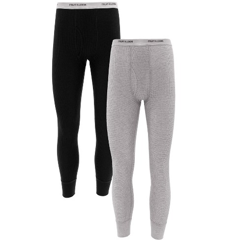 Fruit of the loom Women's and Women's Plus Long Underwear Waffle Thermal  Bottoms