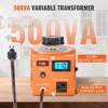 VEVOR 500VA Auto Variable Voltage Transformer, 3.84 Amp, 110V Input 0-130V Output AC Voltage Regulator, with LCD Display, Orange - 4 of 4