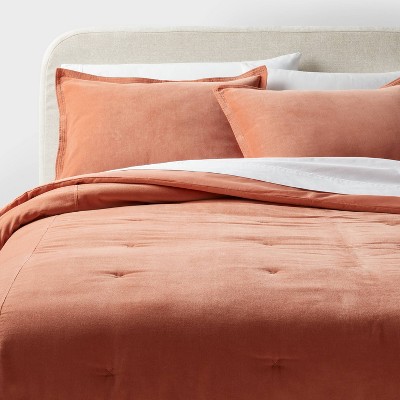 Solid Velvet Duvet Cover & Sham Set - top Threshold™