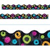 TREND Enterprises Terrific Trimmers Color Harmony 468"L x 2.25"H Trim Swirl Dots on Black 6 Packs - 3 of 3