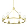 Livex Lighting Lansdale 6 - Light Chandelier in  Satin Brass - 3 of 4