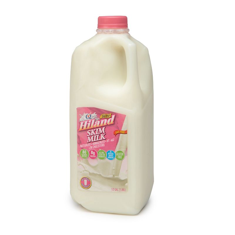 Hiland Skim Milk - 0.5gal, 3 of 4