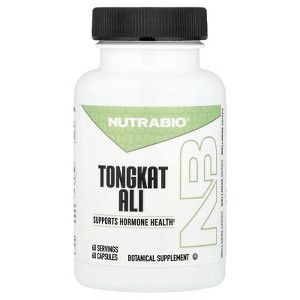 NutraBio Tongkat Ali, 60 Capsules (200 mg per Capsule) - 1 of 4