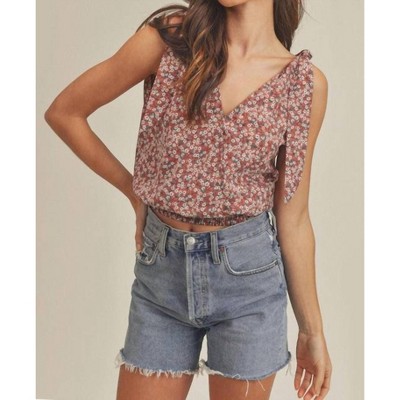 Women's Floral Tank Blouse - AEMI + CO