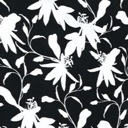 black white print