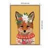 Kate & Laurel All Things Decor Sylvie Beaded Christmas Fox Framed Canvas by Mia Charro - 2 of 4