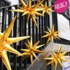 PartyWoo Foil Balloons Gold Star Starburst Point 22 Inch 6 pcs - 3 of 4