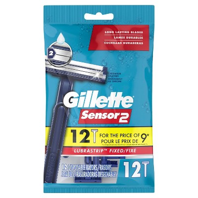 Gillette Sensor2 Men's Disposable Razors - 12ct