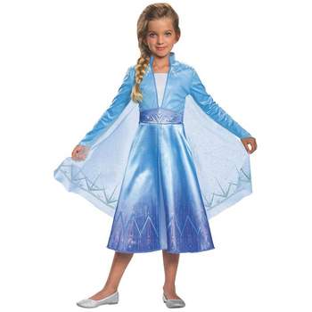 Disguise Girl's Frozen 2 Elsa Deluxe Costume - Size 7-8 - Blue