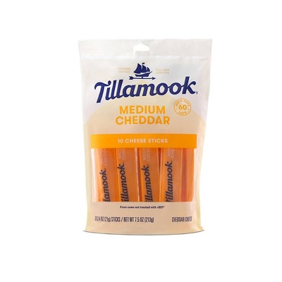 Tillamook Medium Cheddar Cheese Snacks - 7.5oz/10ct