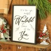 Framed Wall Art It's Time of Year 3D Lettering Black 16x12 Inch Home Decor Living Room Accent - 4 of 4