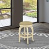 East West Furniture,Stool Sandalwood Color - 2 of 3