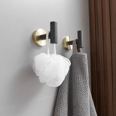 Black and Gold Stainless Steel 24'' Bathroom Hardware Set