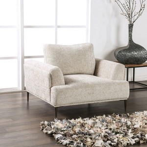 HOMES: Inside + Out Tubera Arm Chair Chenille T Seat Cushion Recliner with Extendable Back - 1 of 4