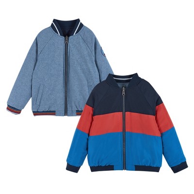 Andy Evan Kids Boys Reversible Bomber Jacket Blue Size 6y Target