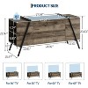 Nasitip Farmhouse TV Stand, Entertainment Center with 2 Drawers,Adjustable Shelf & Cord Holes,Industrial TV Stands for Living Room - 2 of 4