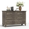 3/6/7-Drawer Vintage Dresser for Bedroom - Farmhouse Storage Chest w/Anti-Tip, 300lb Top Capacity - 2 of 4