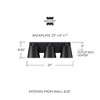 Capital Lighting Alden 3 - Light Vanity in  Matte Black - 2 of 4