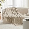 Cozy Comfort by Bedsure | Cute Soft Cozy Checkered 260GSM Throw Blanket for Couch Twin Size White - 4 of 4