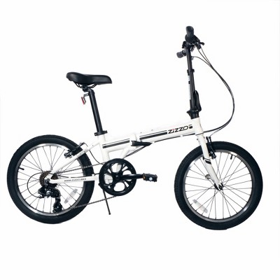 ZiZZO Campo 7 Speed 20" Folding Bike - White