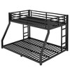 CAVINAS Full Over Queen Bunk Bed with Two-Side Ladder,Modern Metal Bed Frame for Adults,Teens - 3 of 4