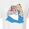 Women's - Disney - Alice In Wonderland Cropped Graphic T-Shirt - 2 of 4